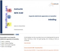 E-learning: Inspectie el. apparaten - NEN 3140