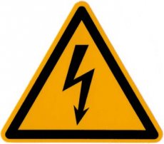 Gevaar voor electriciteit (100mm)